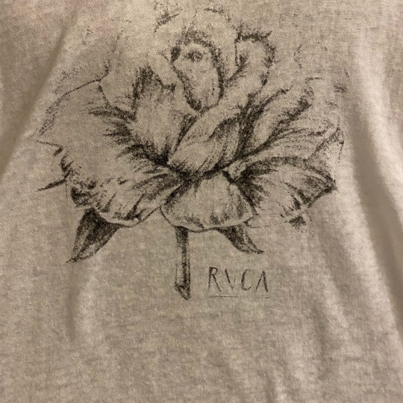 LONG SLEEVE Sheer RVCA Floral Top - Picture 5 of 5